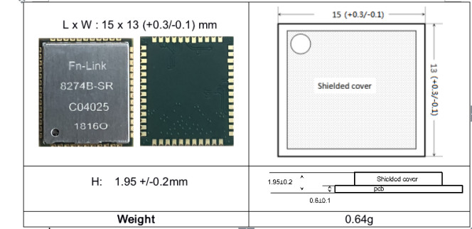 Qualcomm Chip SDIO WiFi Module QCA6174 Remote Control Module 2T2R Antenna
